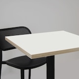 thumbnail of Restootab - Tablero 140x70 blanco cantos madera