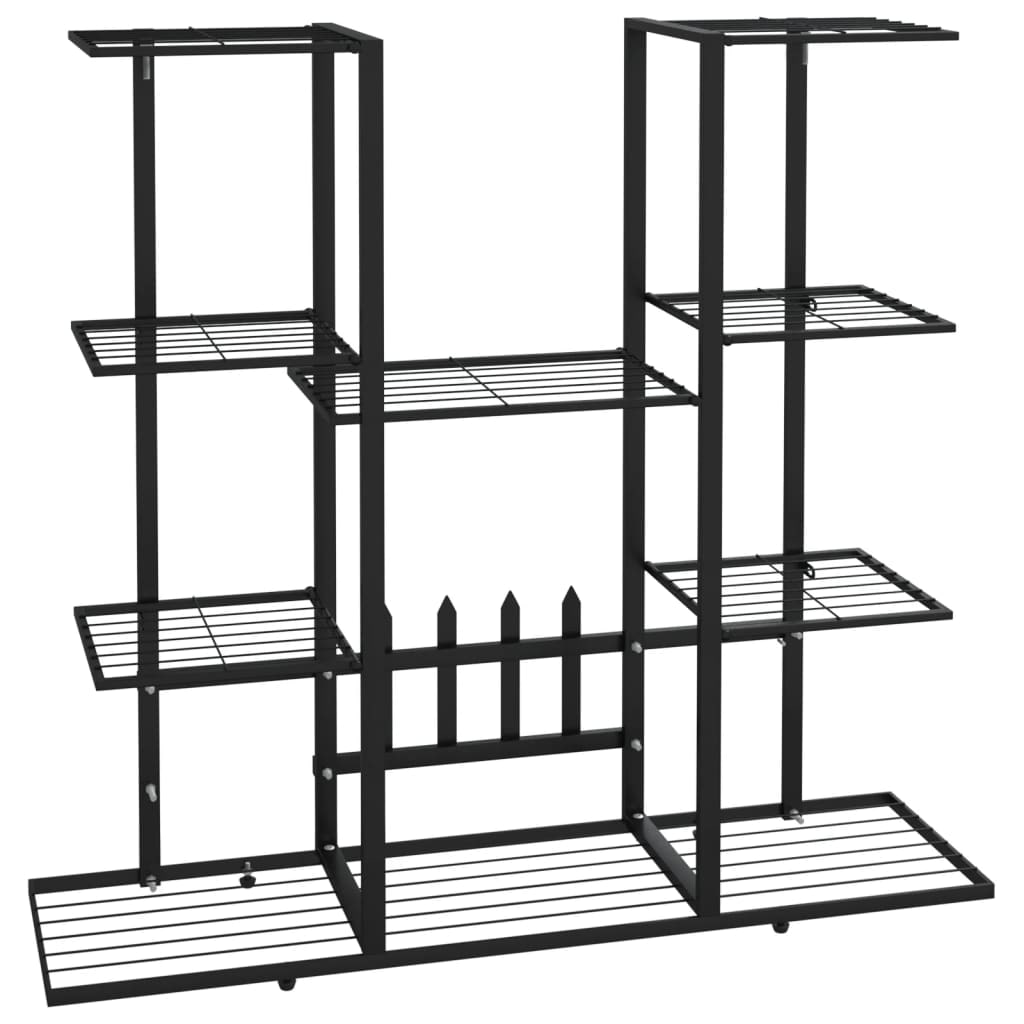Helloshop26 - Pflanzenständer Blumenmöbel 94,5 x 25 x 89 cm schwarzes Eisen 02_0045248