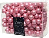 thumbnail of 144 Glaskugeln am Draht 2cm Weihnachtskugeln Spiegelbeeren zum Basteln rosa pink