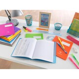 thumbnail of Clairefontaine 10x Koverbook, Heft 24x32 cm, 48 Blatt 90g,kariert 5/5 mit Rand, Einband aus transparentem Polypropylen - Rot 981604C