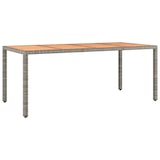thumbnail of vidaXL 9-tlg. Garten-Essgruppe mit Kissen Grau Poly Rattan