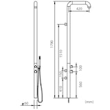 thumbnail of Sined Chia Chuveiro De Parede e Interior Em Aço Inoxidável 316l e Chuveiro Móvel Em Aço Inoxidável