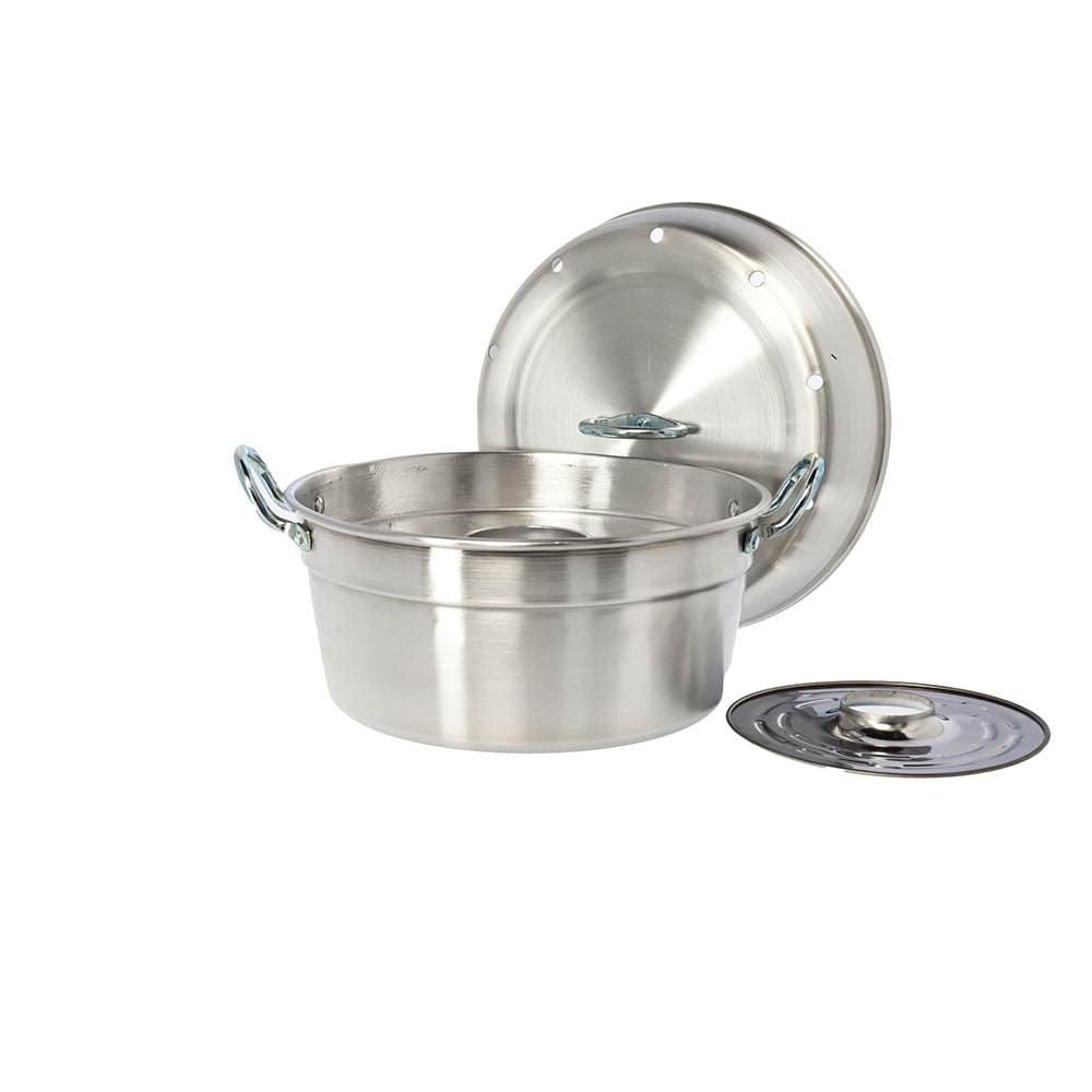 Mamù Versilia oven, in wit aluminium, duurzaam, gemaakt in Italië, Ø 24 cm, met deksel