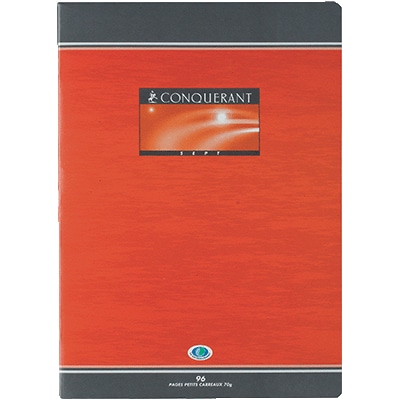 CONQUERANT Cahier Piqure A4 Seyes 96 Pages 70G
