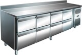 thumbnail of Gastro Edelstahl Kühltisch Kühltheke 8 Schubladen 616 L -2/+8°C Aufkantung