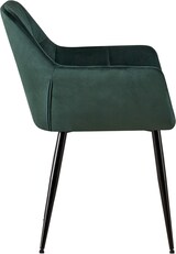 thumbnail of 2er Set Esszimmerstuhl POFAR - Samt Grün 56.5x61x84 cm | Essstühle Esszimmerstühle Küchenstühle Wohnzimmerstühle