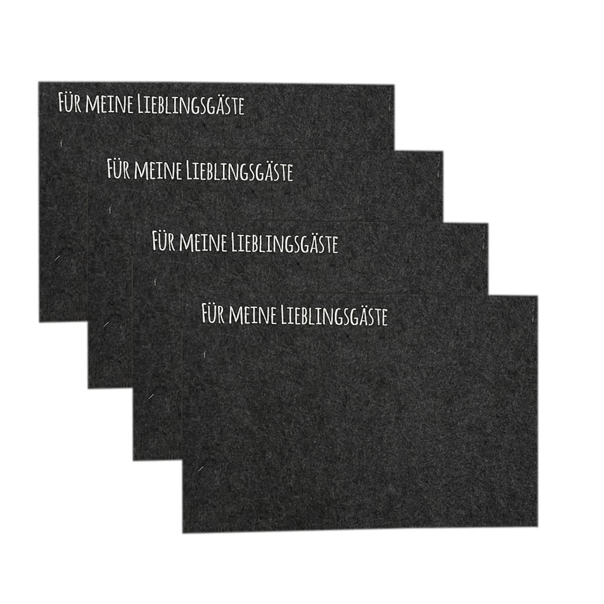 4er Platzset Tischset Platzdeckchen Untersetzer Platzmatten Filz