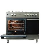 thumbnail of Gasline Gas Standherd mit Elektrobackofen GAG90GOXFLE Edelstahl mit Flaschenschrank 90cm Propan Regler 50Mbar + Gasschlauch