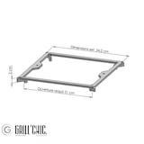 thumbnail of Pack Privilège Cevenol Steel Wood Quadrato 74 Grigio Antracite Braciere a doppia vasca