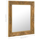 thumbnail of vidaXL Wandspiegel barok stijl 50x60 cm goudkleurig