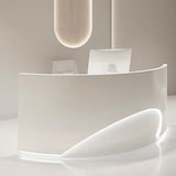 thumbnail of 【B Duihao120cm】Empfangstheke Theke geschwungene Tresen Kasse Empfangstresen Weiß