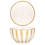thumbnail of 6x Wald ocker Müslischale Ø14,3cm 550ml Steingut 6 Pers Dessert-Bowl Weihnachten