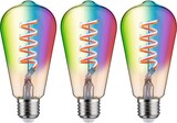 thumbnail of Paulmann Filament 230V Smart Home Zigbee 3.0 LED Kolben ST64 E27  3x470lm 3x6,3W RGBW+ dimmbar Gold 29164