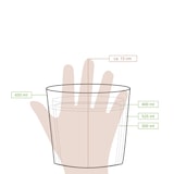 thumbnail of greenbox - Suppenbecher aus Karton 650 ml, Ø 114 mm, braun, Icons, 250 St.
