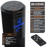thumbnail of Brandson Turmventilator, Standventilator 40W, Ventilator mit 2 Geschwindigkeitsstufen, Säulenventilator mit Timer, 3 Betriebsmodi, 60 Grad