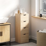 thumbnail of HOMCOM Mobile Bagno Salvaspazio 4 Cassetti in Stile Nordico Legno