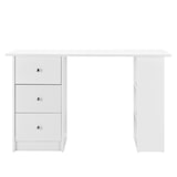 thumbnail of Helloshop26 - Bureau table secrétaire poste de travail informatique plat de bois mélaminé blanc 120 x 49 x 72 cm 03_0001179