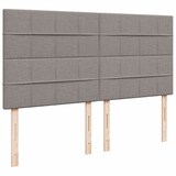 thumbnail of vidaXL Boxspringbett mit Matratze Taupe 200x200 cm Stoff