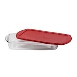 thumbnail of Borcam - Auflaufform, Backform, Servierform rechteckig aus Glas mit Deckel