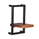 thumbnail of SIT Möbel Conjunto de prateleiras de parede|4 peças|Pavimentos em madeira de mangueira natural|Moldura sucata preta antiga|L95xP25xA75cm|09200-10