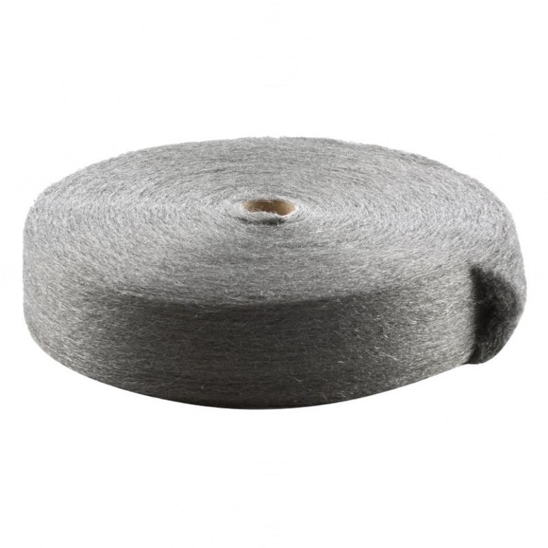 Laine d'acier N°000 - Rouleau 1Kg - TAMPEL
