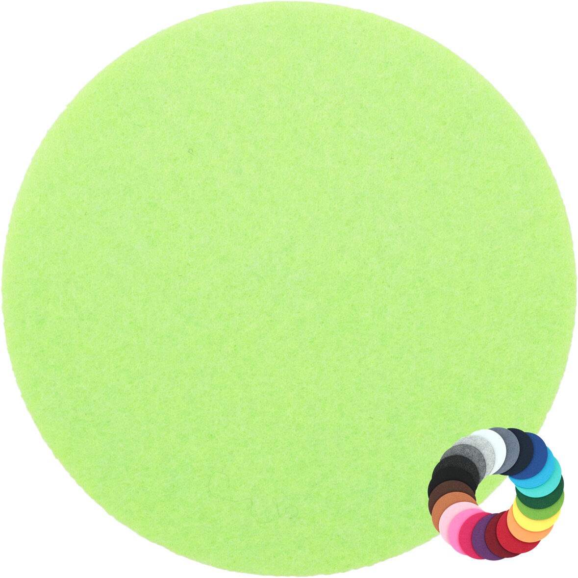 BIASTO - Premium Filz Untersetzer - rund 20cm - Farbe: pastell-grün (HF039). Design Glas-Untersetzer für Getränke, Tisch, Bar, Tasse, Vase