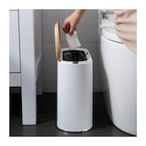 thumbnail of Poubelle De Salle De Bain étroite Push - Aldo - Kitchen Move - 10 L - Bois