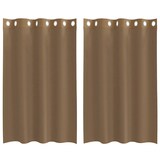 thumbnail of vidaXL Voile Vorhänge mit Ösen 2 Stk. Hellbraun