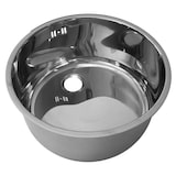 thumbnail of Combisteel ronde RVS spoelbak met overlooppijp 340mm Ø