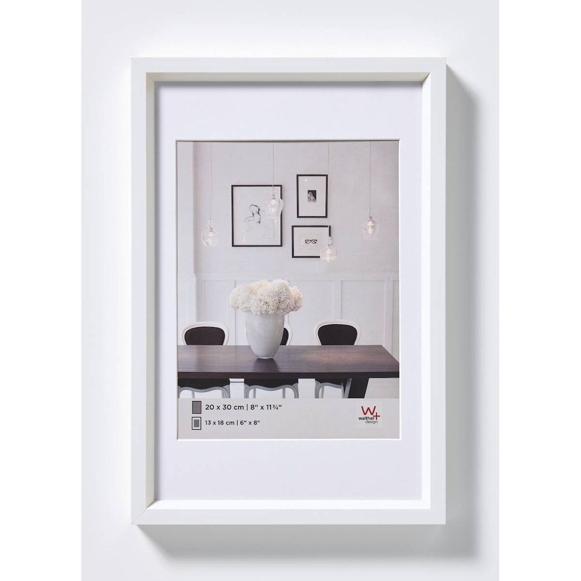 Cornice in plastica Steel Style 20x30 cm BIANCO