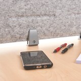 thumbnail of Rocada separador sobremesa pet acústico de 98x34cm gris