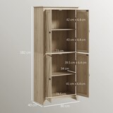 thumbnail of HOMCOM Mobile Cucina a 4 Ante con Mensole Regolabili e Base Rialzata