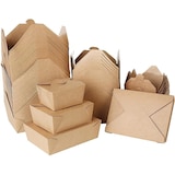 thumbnail of DeinPack 300x Take Away Box 1300ml I Bio Speisebox mit Faltdeckel Pappschachtel rechteckig