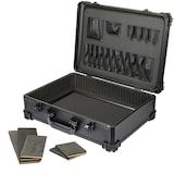 thumbnail of HMF Werkzeugkoffer leer, Werkzeugkasten groß mit individueller Fachaufteilung, 46 x 33 x 15 cm