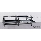 thumbnail of DELUKE® Waschmaschinen Untergestell doppelt DAVID für je 200kg UNIVERSAL Doppeluntergestell Waschmaschinen Unterschrank Waschmaschinen Sockel Schwarz