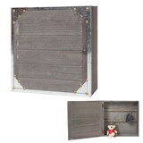 thumbnail of Cassetta portachiavi Virginia, cassetta portachiavi in legno, aspetto shabby vintage 27x27x6cm ~ grigio-marrone