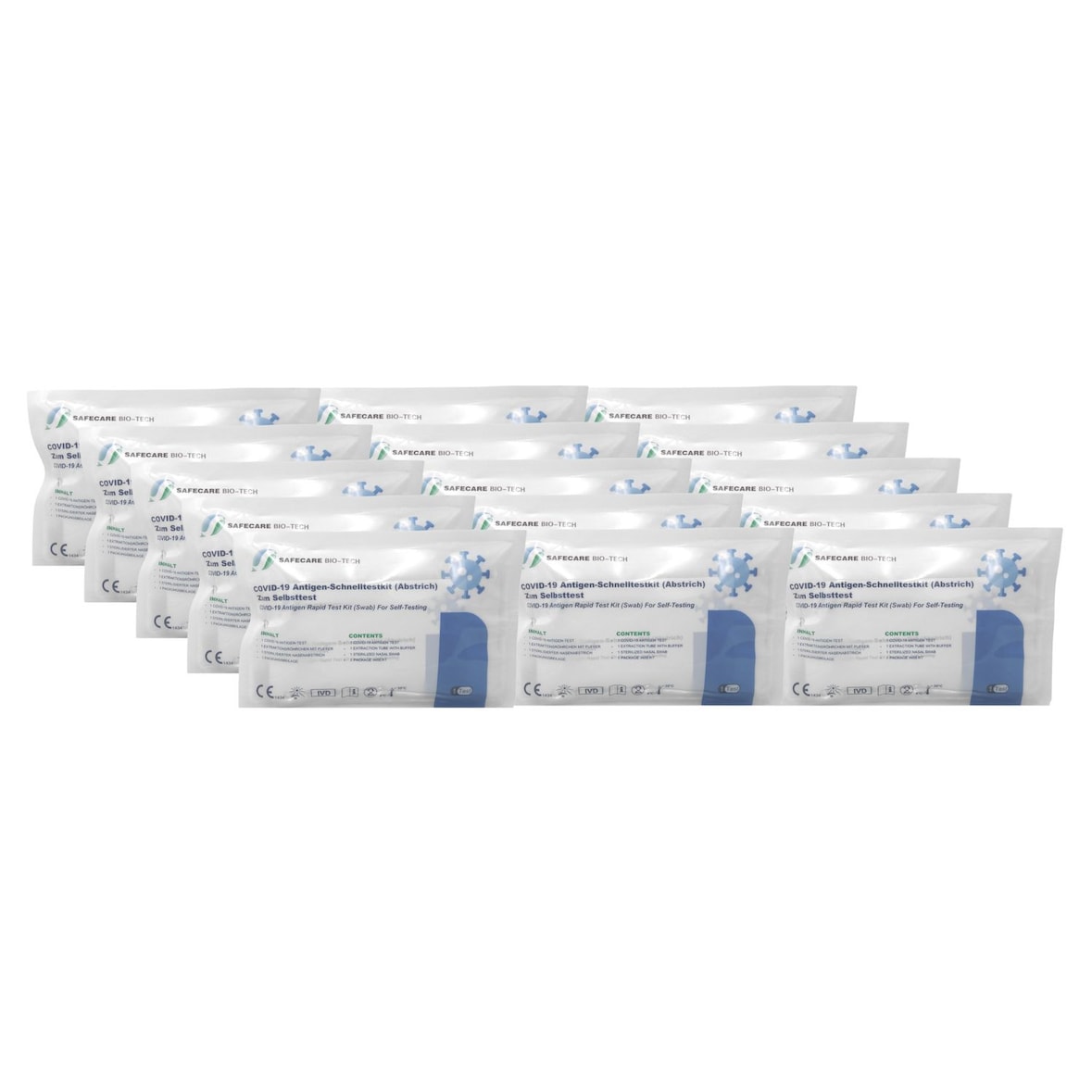 Safecare Covid-19 Antigen-Schnelltest 25 Stück Nasenabstrich Corona Antigentest