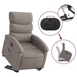 thumbnail of vidaXL Relaxsessel mit Aufstehhilfe Elektrisch Taupe Stoff
