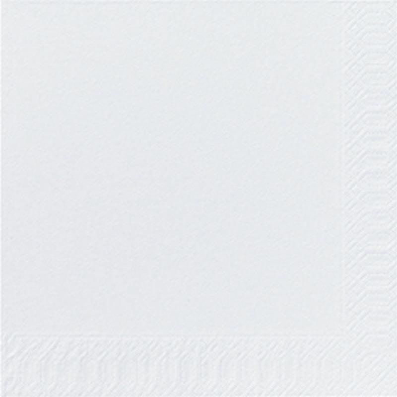 DUNI Zelltuch Serviette 40x40 cm 2lagig 1/4F. weiß