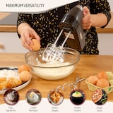 thumbnail of Briebe Elegance Batedor Misturador Especial Pastelaria, 5 Velocidades + Turbo, Acessórios Aço Inoxidável, HM1174BLK, Preto