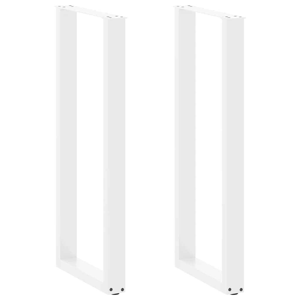 Helloshop26 - Juego de 2 patas para mesa de bar en forma de U 40 x 110-111 cm estética moderna con niveladores ajustables acero 02_0057481
