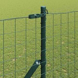 thumbnail of vidaXL Zaun mit Pfosten Grün 1,5 x 10 m Stahl