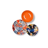 thumbnail of Excelsa service 18 assiettes Kimono porcelaine multicolore