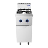 thumbnail of Cucina 2 Fuochi Gas in acciaio inox. Bruciatori 7+7 kw con fiamma pilota. Misure LxPxH 40x70x108,5 cm. Modello AT7G2B-F-2