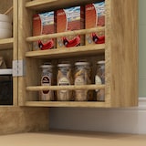 thumbnail of HOMCOM armario de cocina armario despensa cocina con 2 puertas de ratán y 16 estantes alacena moderna con estantes ajustables 60x30x104 cm natural