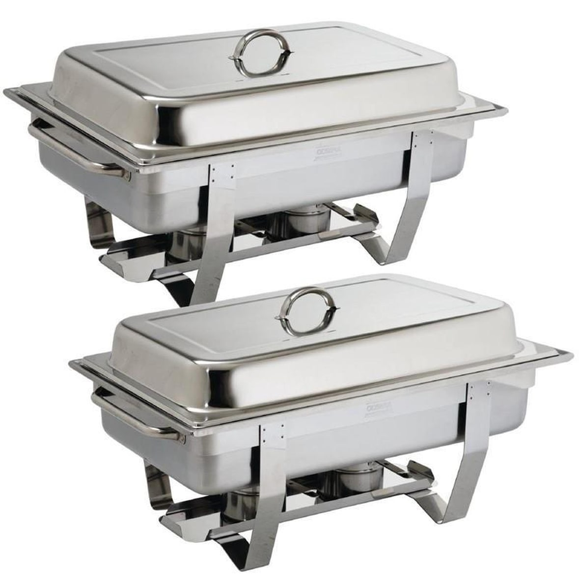 Olympia Milan Chafing-Dish | 4 Speisenbehälter | Edelstahl