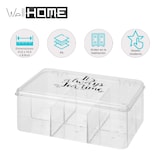 thumbnail of WellHome - Caja de té PS transparente con 6 compartimentos 21,5x14,5x8,8cm