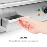 thumbnail of Grillmeile 3000G Elektrogrill 3000W Grillplatte 54,5x35cm glatt Silber-Metallic