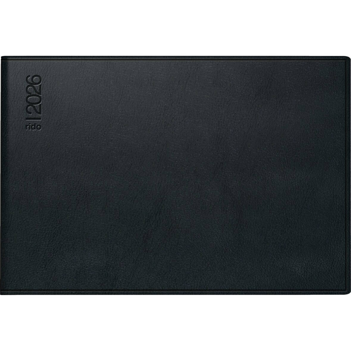 rido® idé® 70-17 523 906 Taschenkalender Septimus 2026 - 1 Woche / 2 Seiten, 15,2 x 10,2 cm quer, schwarz