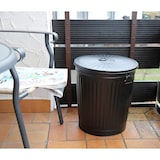 thumbnail of Jinfa 4er-Set Retrodesign Mülleimer mit Griffen und Deckel + 30 Müllbeutel | schwarz | 62L